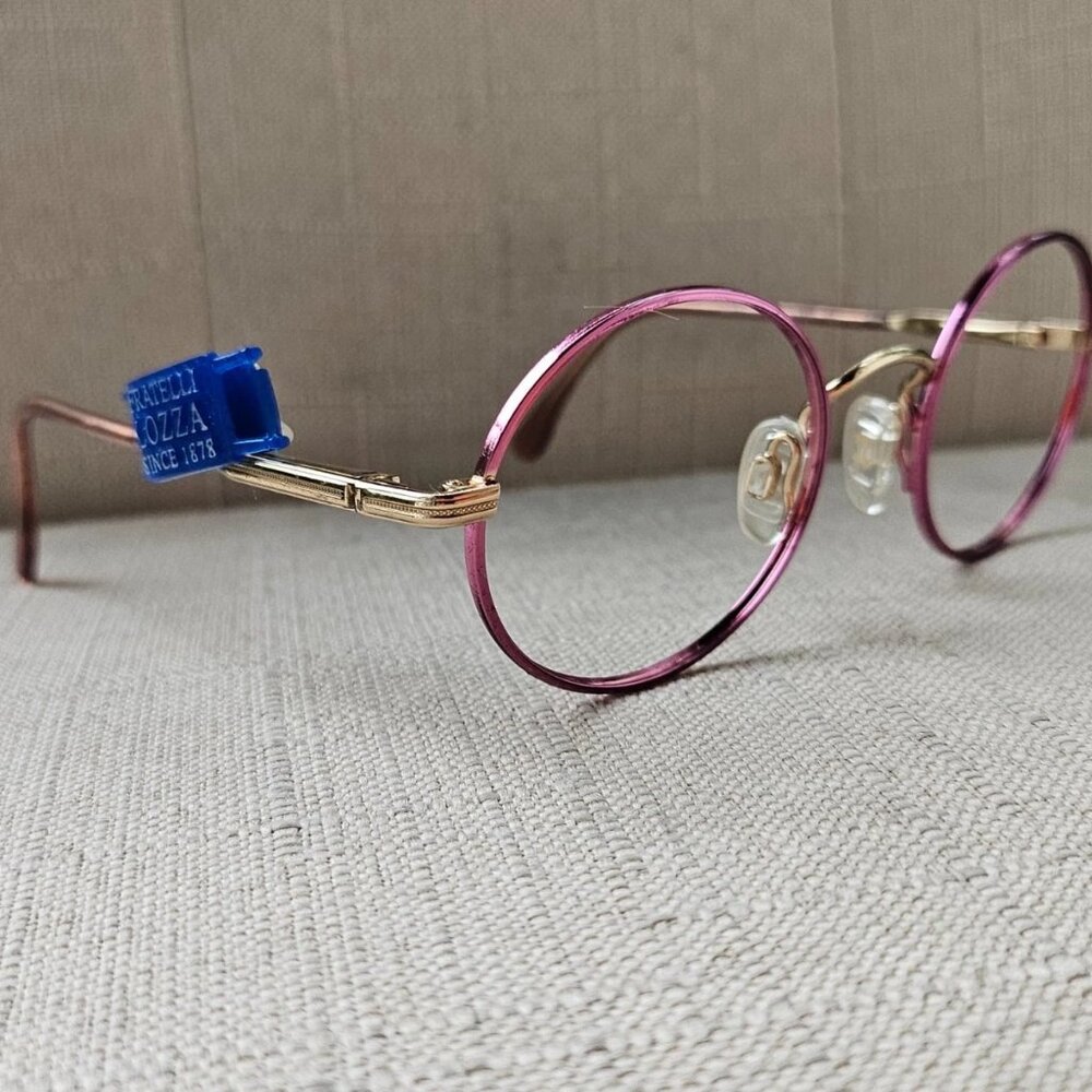 Luxottica Youth Girl Eyeglasses Frame GOLDELECTROPLATED Glasses Frame Italy - Picture 2 of 12
